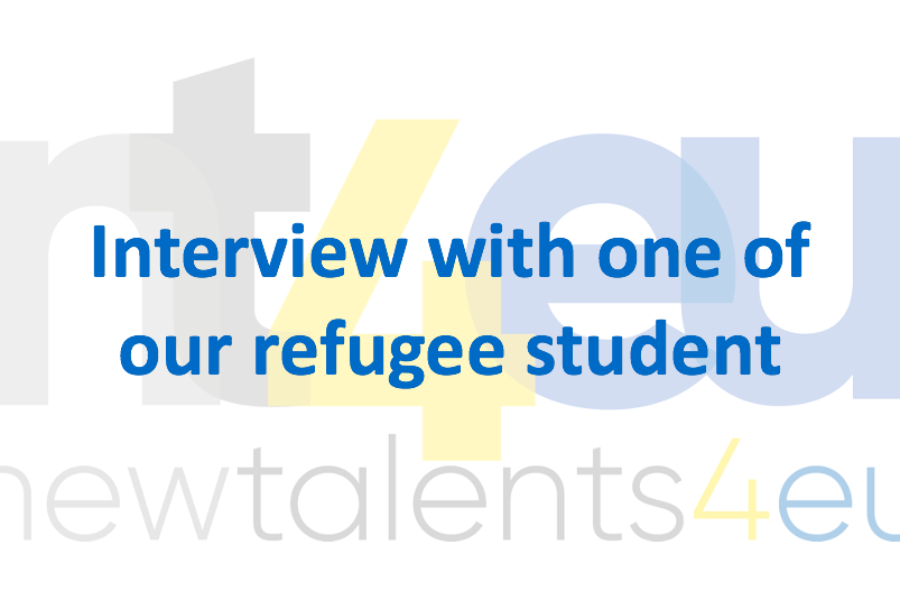Interview with one of our refugee student!